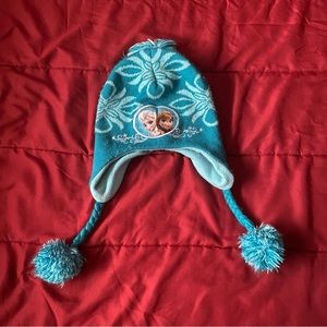 Frozen Disney Princess blue and white fall hat